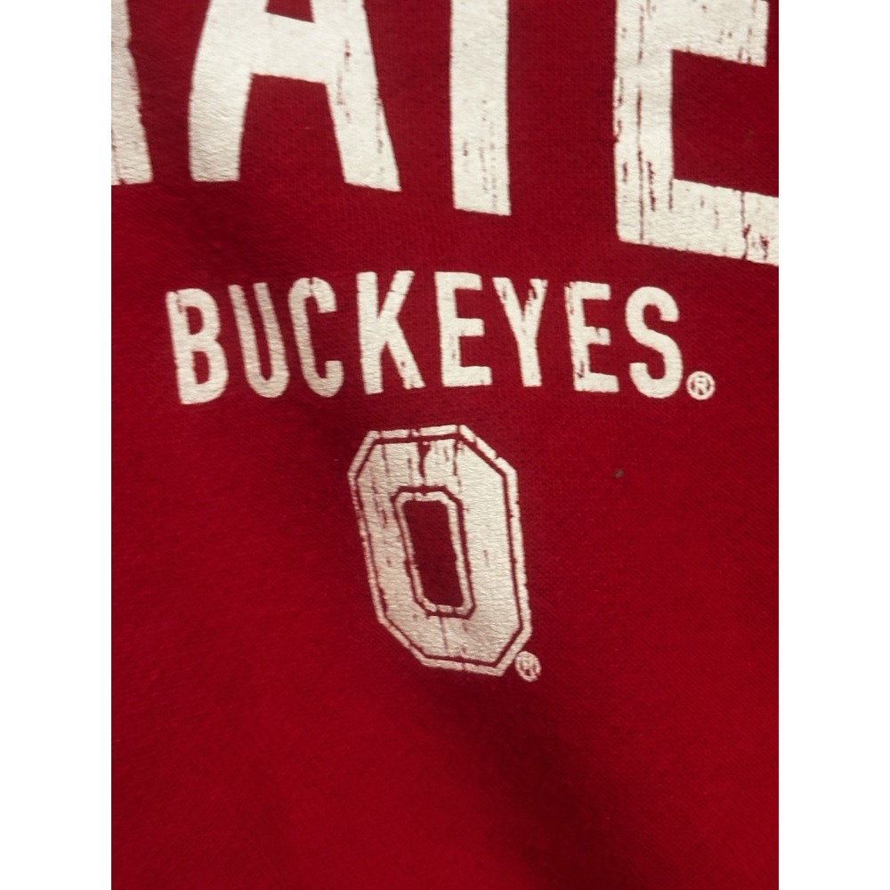 Vintage Ohio State Buckeyes Medium Sweatshirt JanSport Men's‎ Y2K Red OSU View 4